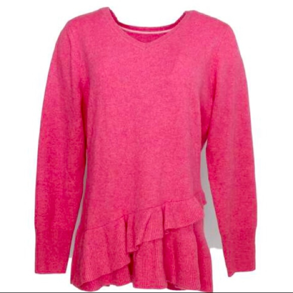 Issac Mizrahi LIVE cashmere V-neck sweater